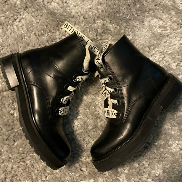 Zara Combat Boots NWT - Picture 3 of 5